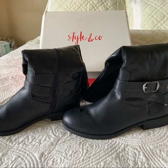 Style & Co. Shoes - Black Tall Riding Boots